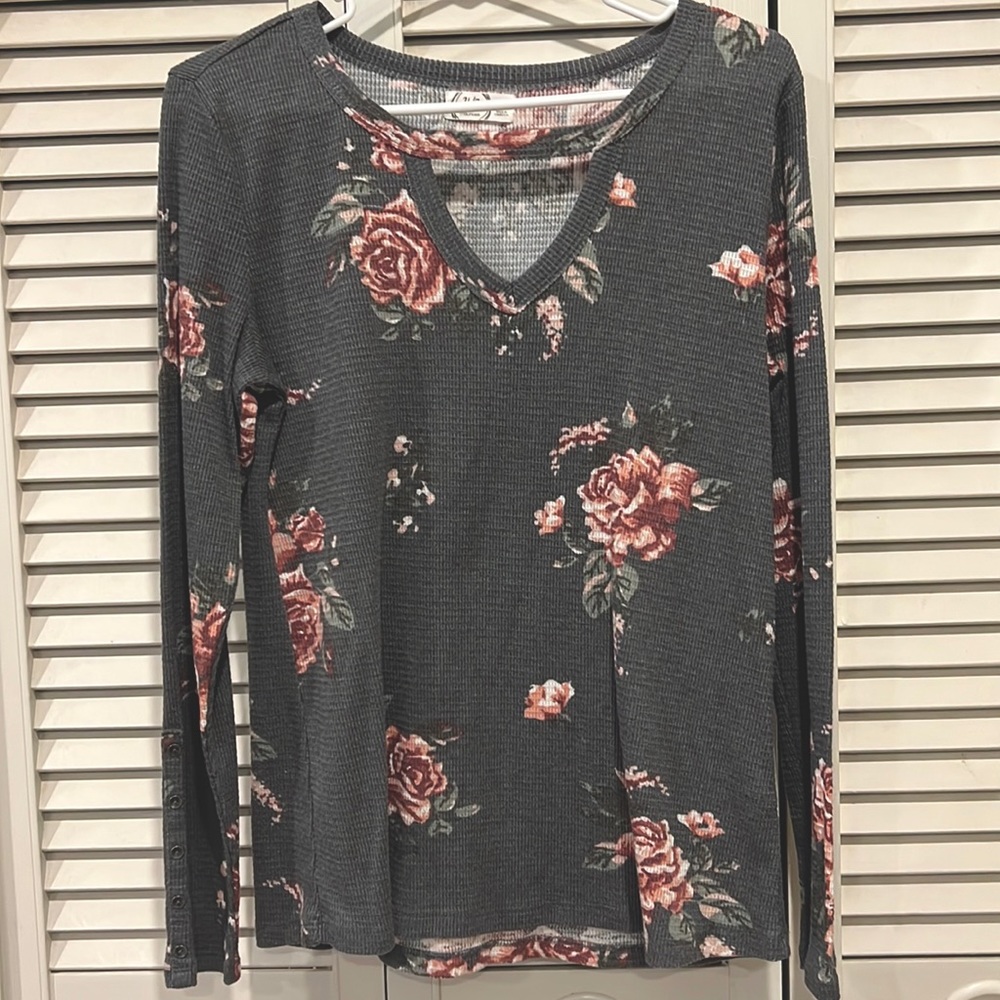 Floral knit top